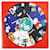 Sciarpa grande in cotone Chanel multicolore Rosso - vista 2