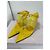 Jimmy Choo Traci 90 Décolleté Gialle Mesh e Pelle Giallo - vista 4