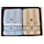 Céline Celine Set aus 2 Baumwoll-Badetüchern Beige Hellblau  - Ansicht 2