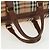 Borsa Boston Burberrys Nova Check in tela beige e oro Auth 192209 D'oro - vista 11