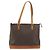 Céline Borsa Tote CELINE Macadam in PVC e pelle marrone con finiture dorate Auth ep15259 - vista 2