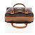 Céline Borsa CELINE Macadam Canvas PVC Pelle Marrone Oro Auth 191820V D'oro - vista 6