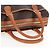 Céline Borsa CELINE Macadam Canvas PVC Pelle Marrone Oro Auth 191820V D'oro - vista 7