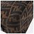 FENDI Zucca Canvas Mamma Baguette Shoulder Bag Black Brown Auth am12180V Marrone Nero - vista 12