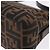 FENDI Zucca Canvas Mamma Baguette Shoulder Bag Black Brown Auth am12180V Marrone Nero - vista 13
