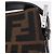 FENDI Zucca Canvas Mamma Baguette Shoulder Bag Black Brown Auth am12180V Marrone Nero - vista 14