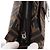 FENDI Zucca Canvas Mamma Baguette Shoulder Bag Black Brown Auth am12180V Marrone Nero - vista 17