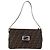 FENDI Zucca Canvas Mamma Baguette Shoulder Bag Black Brown Auth am12180V Marrone Nero - vista 2