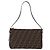 FENDI Zucca Canvas Mamma Baguette Shoulder Bag Black Brown Auth am12180V Marrone Nero - vista 3
