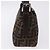FENDI Zucca Canvas Mamma Baguette Shoulder Bag Black Brown Auth am12180V Marrone Nero - vista 5