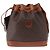 Céline Borsa a Spalla CELINE Macadam Canvas PVC Pelle Marrone Oro Auth 193065 D'oro - vista 2