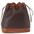Céline Borsa a Spalla CELINE Macadam Canvas PVC Pelle Marrone Oro Auth 193065 D'oro - vista 3