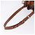 Céline Borsa a Spalla CELINE Macadam Canvas PVC Pelle Marrone Oro Auth 193065 D'oro - vista 7