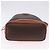 Céline Borsa a Spalla CELINE Macadam Canvas PVC Pelle Marrone Oro Auth 193065 D'oro - vista 9