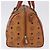 Borsa MCM Vicetos Logogram PVC Pelle 2way Marrone Oro Auth 193981 D'oro - vista 5