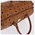 Borsa MCM Vicetos Logogram PVC Pelle 2way Marrone Oro Auth 193981 D'oro - vista 6