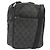 Borsa a Spalla GUCCI GG Canvas Nera Argento 03136 Auth hk3986 Nero