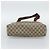 Borsa Tote GUCCI GG Supreme Web Sherry Line in PVC Beige 40 02 003 Auth 193566 - vista 9