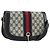 Borsa a Spalla GUCCI GG Supreme Sherry Line PVC Blu Navy Oro Auth 191082 D'oro