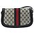 Borsa a Spalla GUCCI GG Supreme Sherry Line PVC Blu Navy Oro Auth 191082 D'oro - vista 3