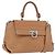Borsa Salvatore Ferragamo Sofia Gancini in Pelle 2way Beige Silver Autentica 194596A Argento