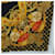 Céline Sciarpa CELINE Large Jewelry Pattern in seta nera e gialla Auth am12158M Nero Giallo  - vista 10