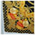 Céline Sciarpa CELINE Large Jewelry Pattern in seta nera e gialla Auth am12158M Nero Giallo  - vista 8