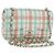 CHANEL Mini Matelasse 20 Chain Bag Lamb Skin Multicolor Gold CC Auth 192077SM Multicolore D'oro