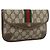 Pochete GUCCI GG Supreme Web Sherry Line PVC Bege Ouro 014 14 5205 Auth 193085A Dourado