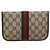 Pochete GUCCI GG Supreme Web Sherry Line PVC Bege Ouro 014 14 5205 Auth 193085A Dourado - vista 3