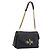 Bolso de Hombro con Cadena BALLY de Cuero Negro y Oro Auth 192659A Dorado
