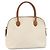 Céline CELINE Macadam Canvas Handtasche PVC Leder Weißgold Authentisch ep15611 Golden - Ansicht 2