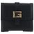 Cartera tríptico GUCCI G de cuero negro Auth am12210V - vista 2