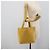 Borsa a mano PRADA in pelle gialla Auth BA14118 Giallo - vista 19