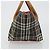 Borsa Tote BURBERRY Nova Check Blue Label Nylon Marrone Argento Auth kk694A - vista 5
