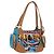 PRADA Venice Pattern Handtasche Canvas Multicolor Gold Authentisch 192606SAV Mehrfarben Golden
