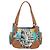 PRADA Venice Pattern Handtasche Canvas Multicolor Gold Authentisch 192606SAV Mehrfarben Golden - Ansicht 2