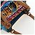 PRADA Venice Pattern Handtasche Canvas Multicolor Gold Authentisch 192606SAV Mehrfarben Golden - Ansicht 6