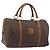 Céline Borsa Boston CELINE in tela Macadam PVC Pelle Marrone Oro Auth 194053 D'oro