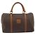 Céline Borsa Boston CELINE in tela Macadam PVC Pelle Marrone Oro Auth 194053 D'oro - vista 2