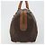 Céline Borsa Boston CELINE in tela Macadam PVC Pelle Marrone Oro Auth 194053 D'oro - vista 4