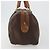Céline Borsa Boston CELINE in tela Macadam PVC Pelle Marrone Oro Auth 194053 D'oro - vista 5