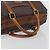 Céline Borsa Boston CELINE in tela Macadam PVC Pelle Marrone Oro Auth 194053 D'oro - vista 7
