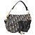 Borsa Christian Dior Trotter Saddle 2way Navy Gold Tone Auth ka5351M Blu navy