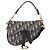 Borsa Christian Dior Trotter Saddle 2way Navy Gold Tone Auth ka5351M Blu navy - vista 2