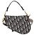 Borsa Christian Dior Trotter Saddle 2way Navy Gold Tone Auth ka5351M Blu navy - vista 3