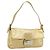 FENDI Bolsa de Ombro Mamma Baguette de Couro com Strass Dourado Auth yk20666SAM