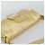 FENDI Bolsa de Ombro Mamma Baguette de Couro com Strass Dourado Auth yk20666SAM - vista 6