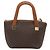 Céline Borsa CELINE Macadam in PVC e pelle 2way Marrone Tonalità Oro Auth ep15277 - vista 2