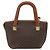 Céline Borsa CELINE Macadam in PVC e pelle 2way Marrone Tonalità Oro Auth ep15277 - vista 3